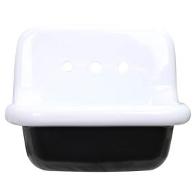 Bath White/Blk  Bathroom Sinks