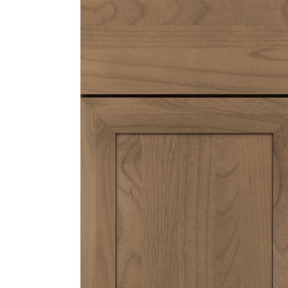 Square Buckskin Medium Finish Square Cabinets