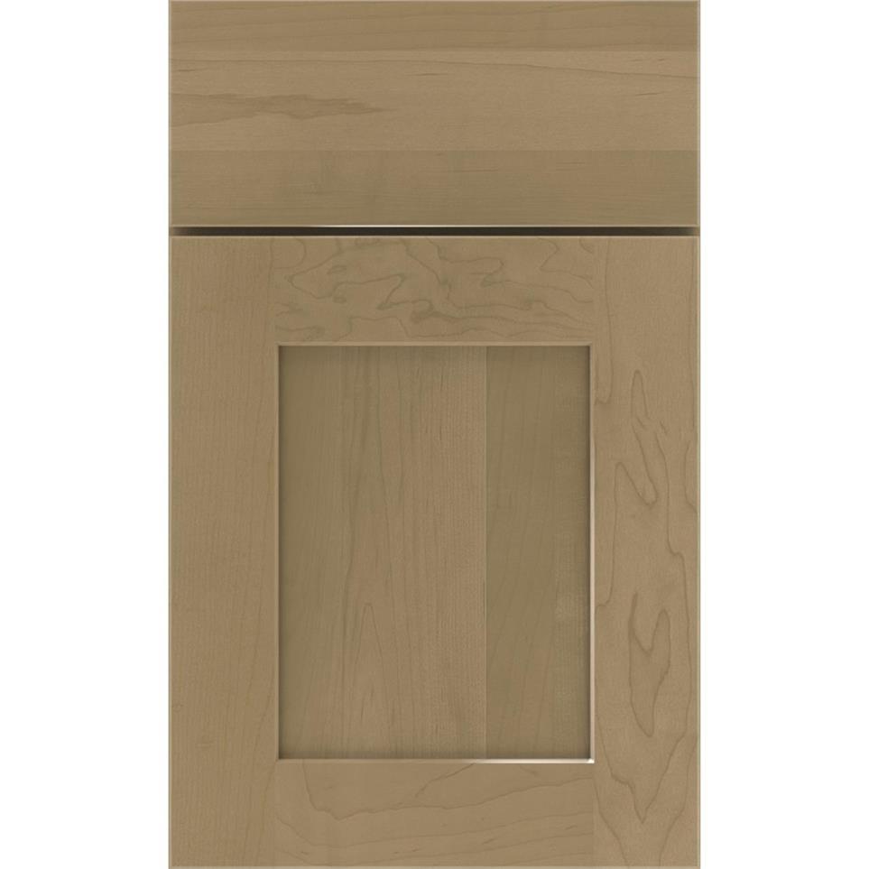 Square Buckskin Medium Finish Square Cabinets