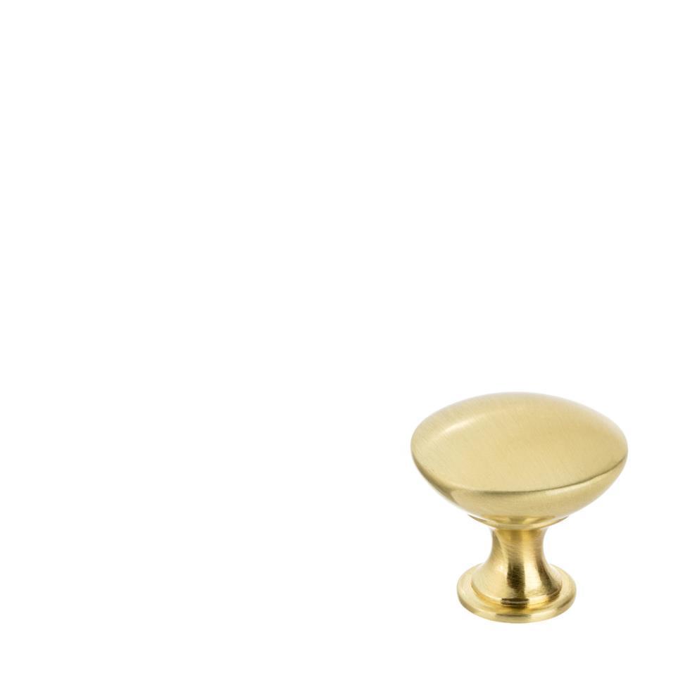 Knob Satin Brass Brass / Gold Knobs