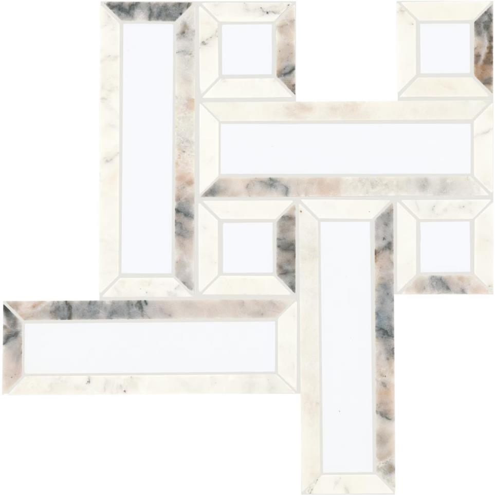 Mosaic Illusive Blend Polished Gray Tile