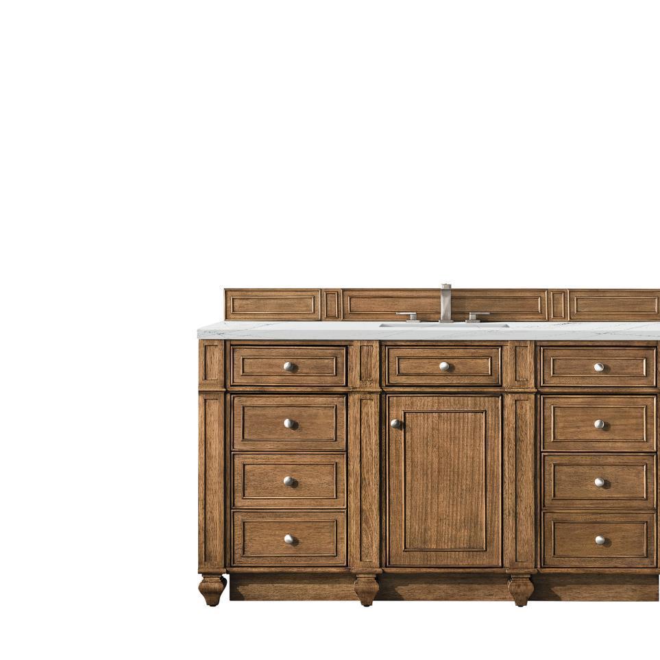 Base with Sink Top Saddle Brown Medium Finish Vanities