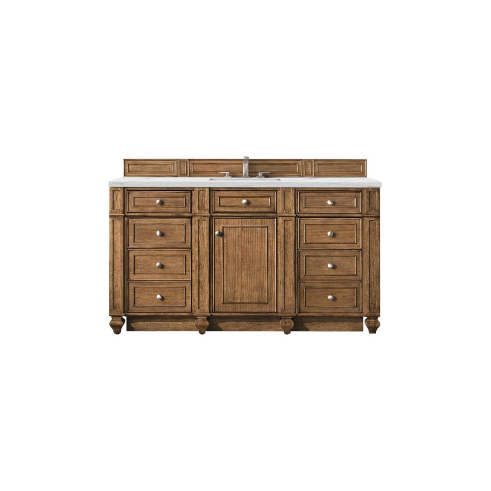 Base with Sink Top Saddle Brown Medium Finish Vanities