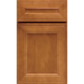 Square Cattail Medium Finish Square Cabinets