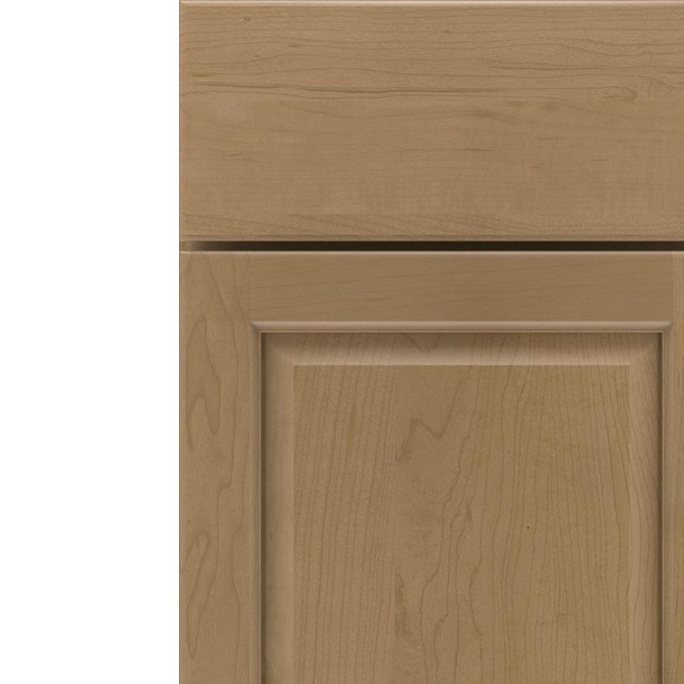 Square Buckskin Medium Finish Square Cabinets