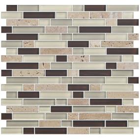 Mosaic Canyon Trail Blend Glass Beige/Tan Tile