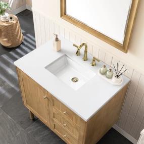 Base with Sink Top Light Oak Light Finish Vanities