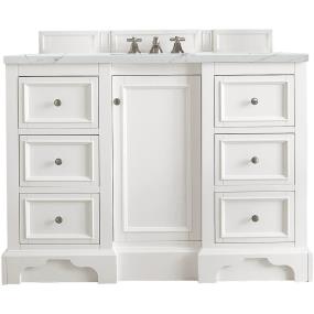 Base with Sink Top Bright White White Vanities