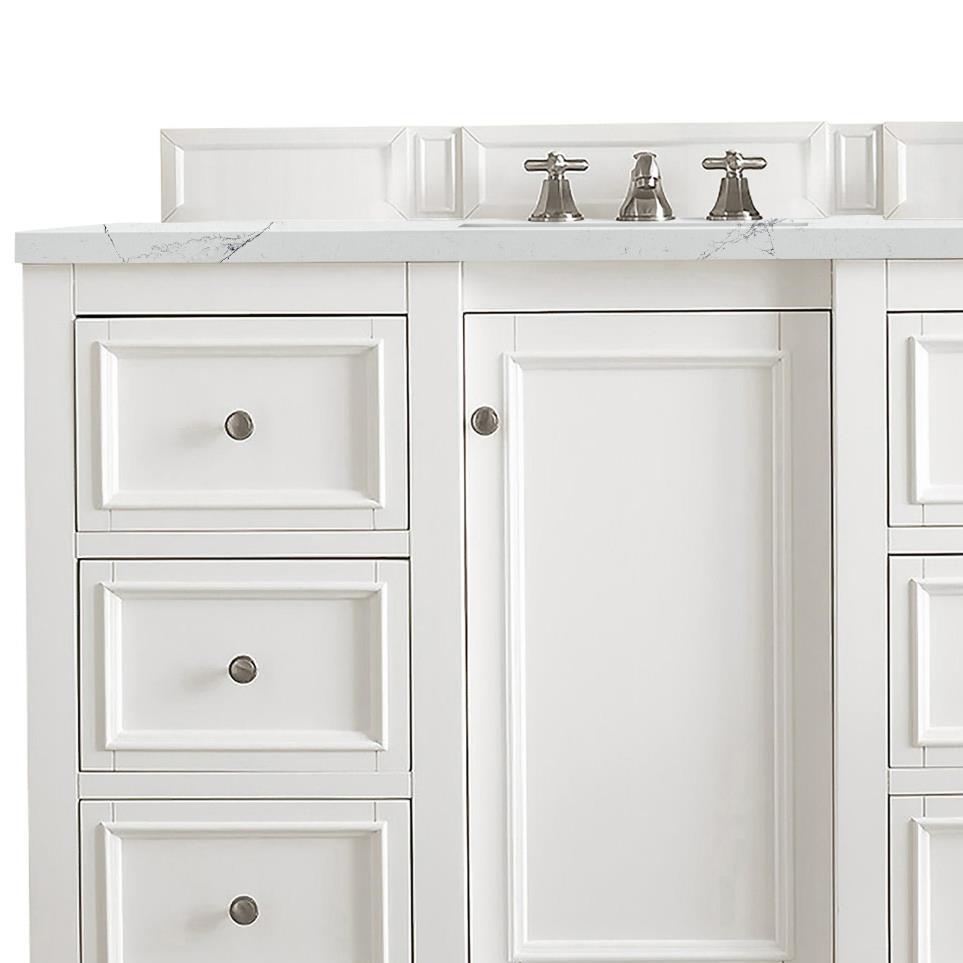 Base with Sink Top Bright White White Vanities