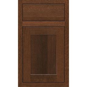 Square Sepia Dark Finish Square Cabinets