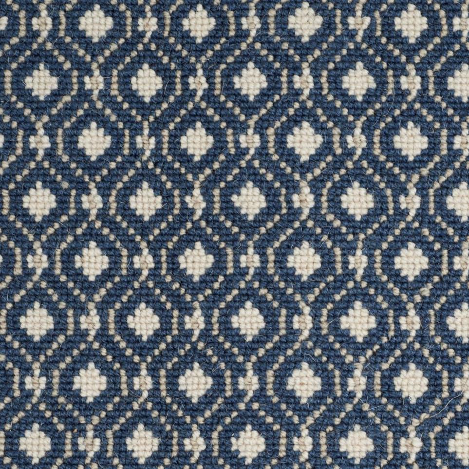 Pattern Mediterranean Blue Carpet