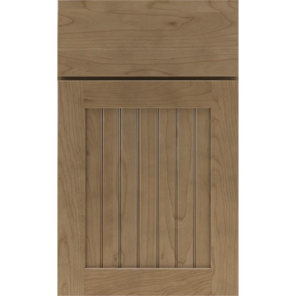 Square Buckskin Medium Finish Square Cabinets