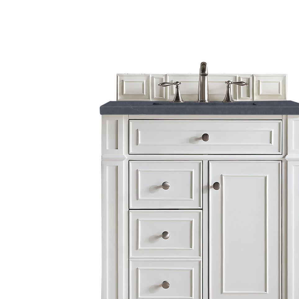 Base with Sink Top Bright White White Vanities