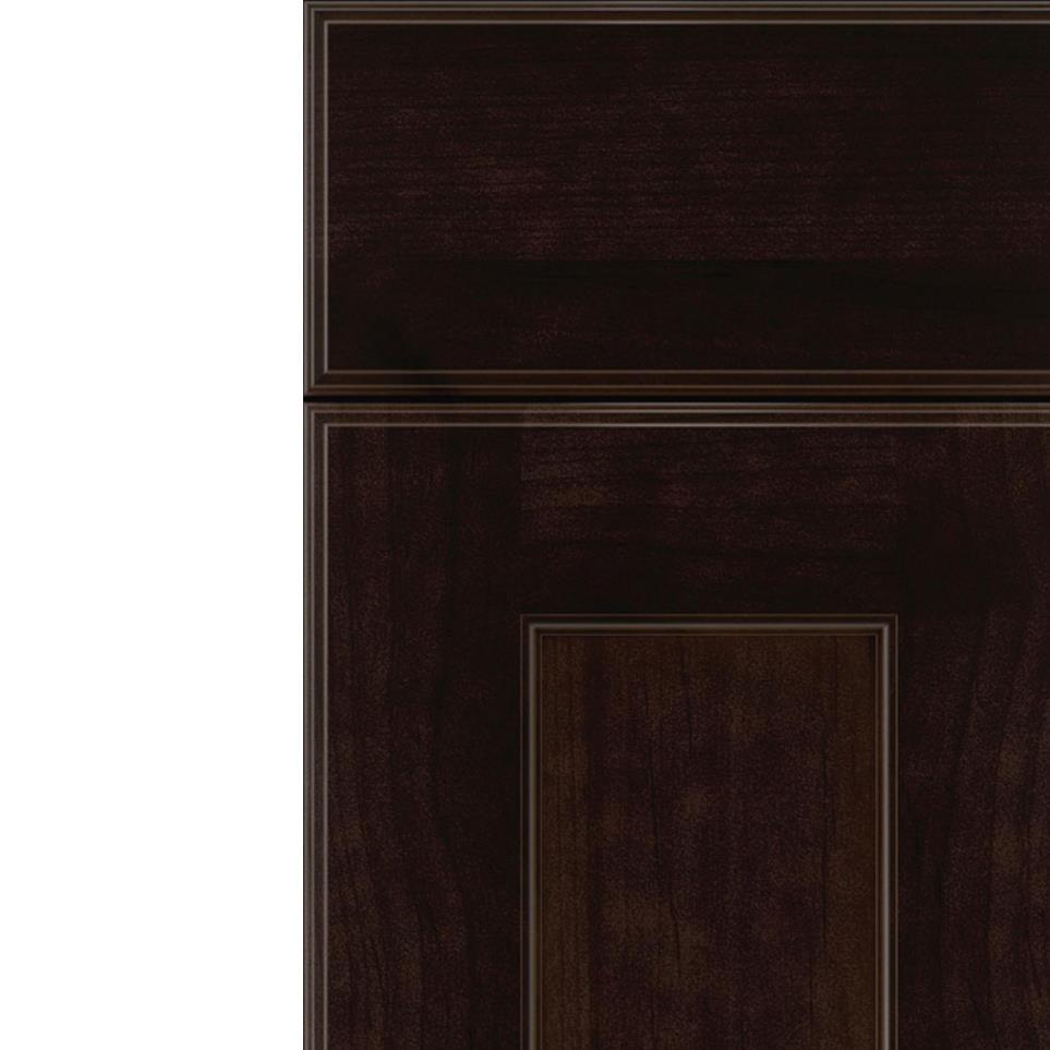 Square Espresso Dark Finish Square Cabinets