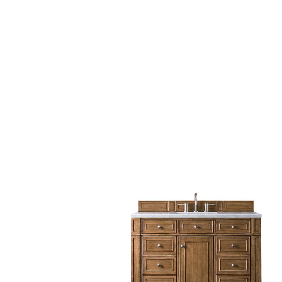 Base with Sink Top Saddle Brown Medium Finish Vanities