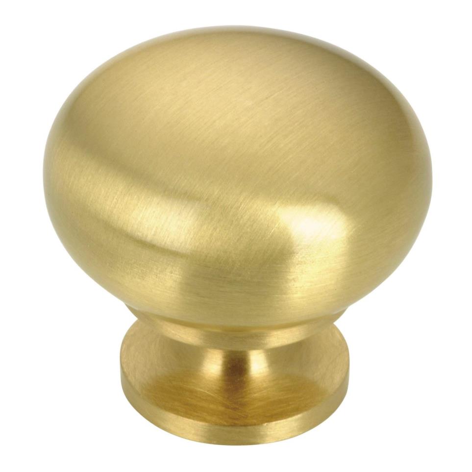 Knob Satin Brass Brass / Gold Knobs