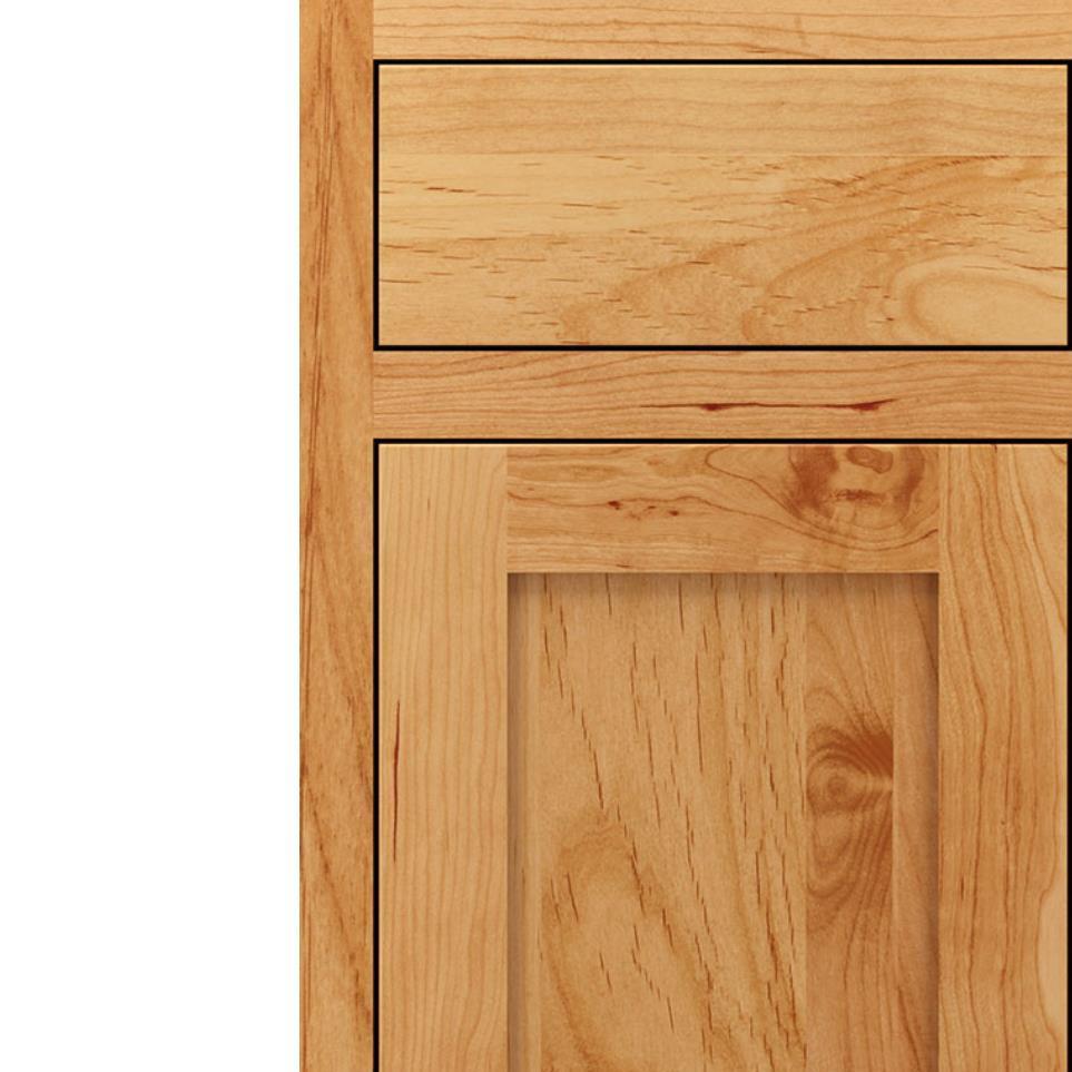 Square Natural Light Finish Square Cabinets