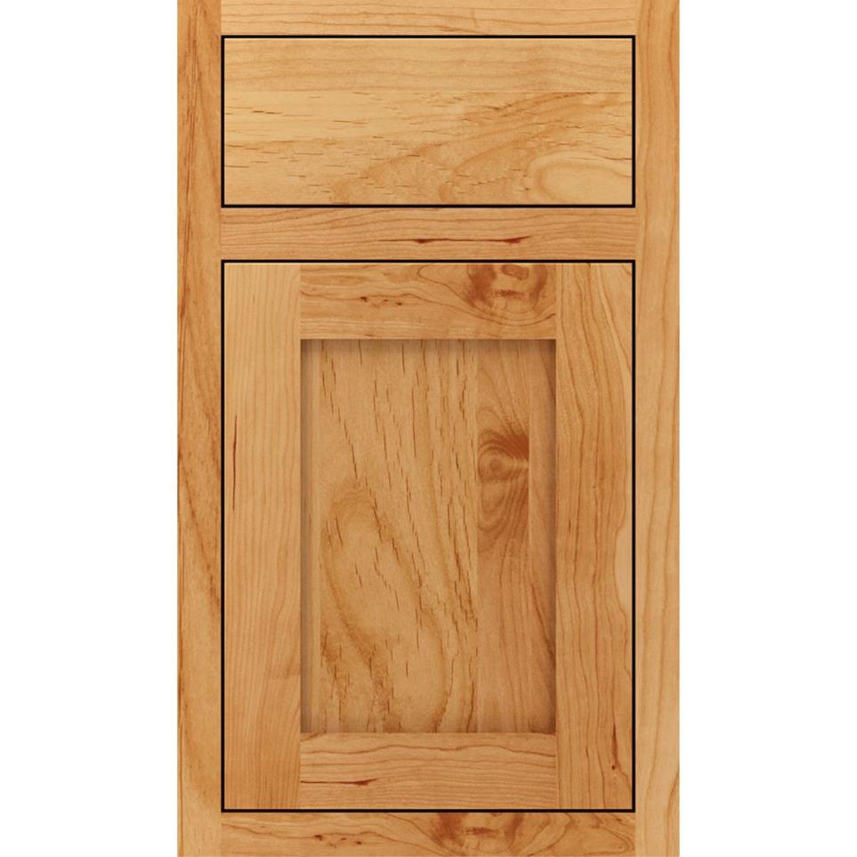 Square Natural Light Finish Square Cabinets