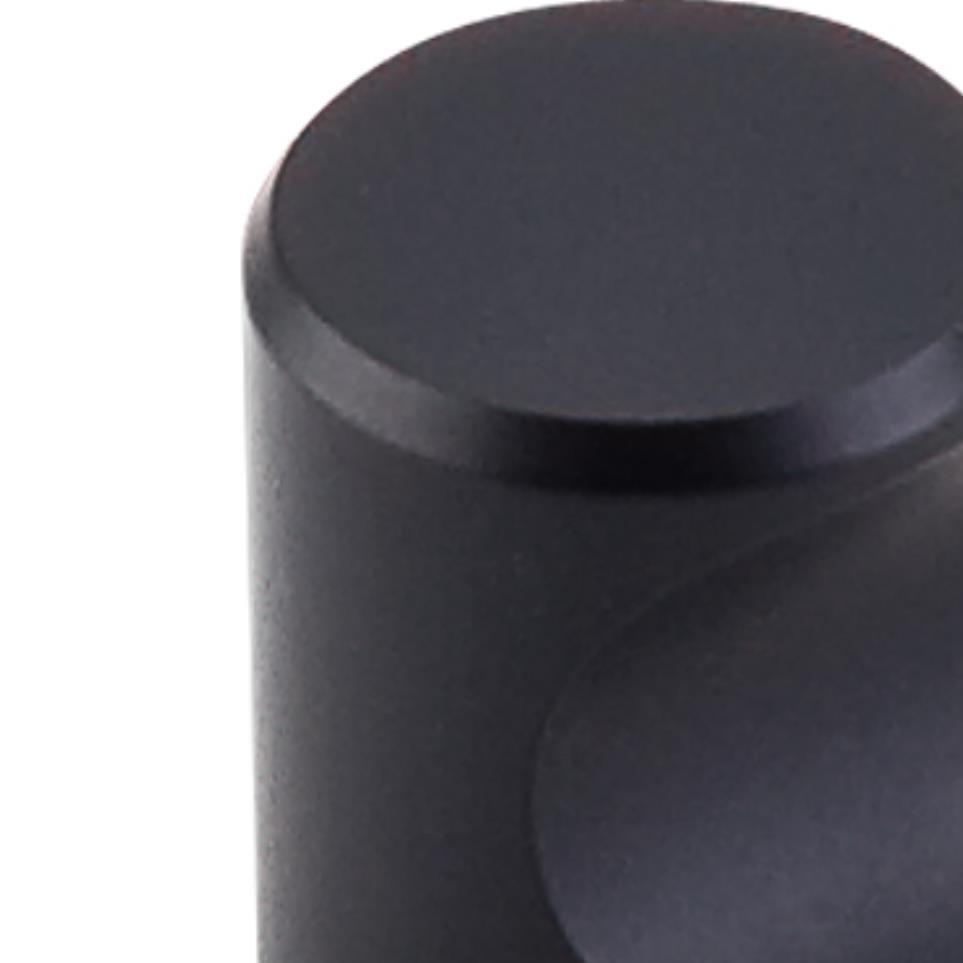 Knob Flat Black Black Knobs