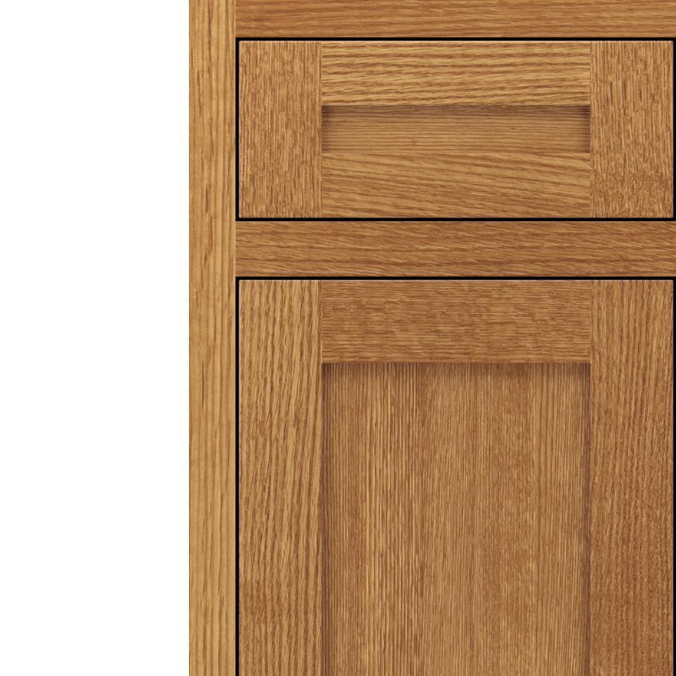 Square Wheatfield Light Finish Square Cabinets