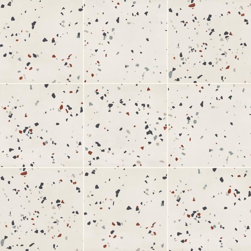 Tile Designer White Speckle Matte White Tile