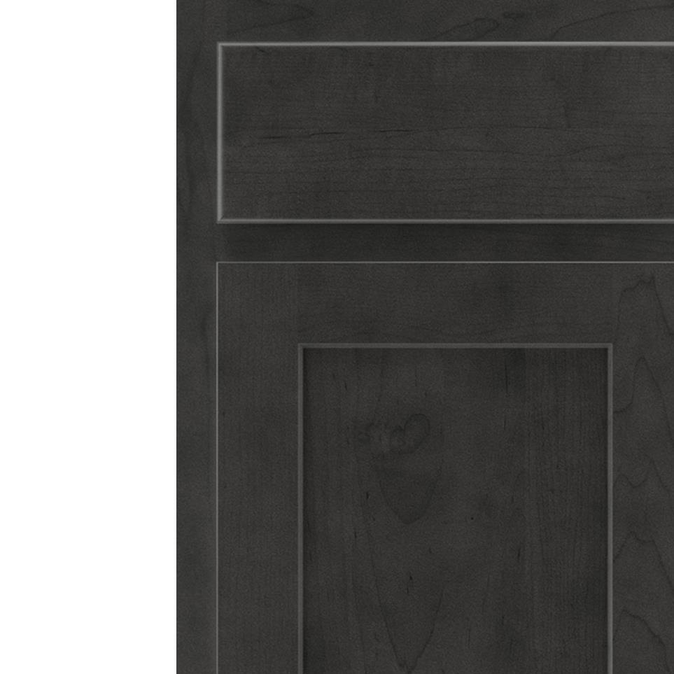 Square Storm Dark Finish Square Cabinets