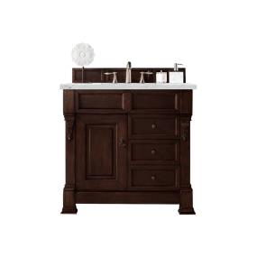 Base with Sink Top Burnished Mahogany Dark Finish Vanities