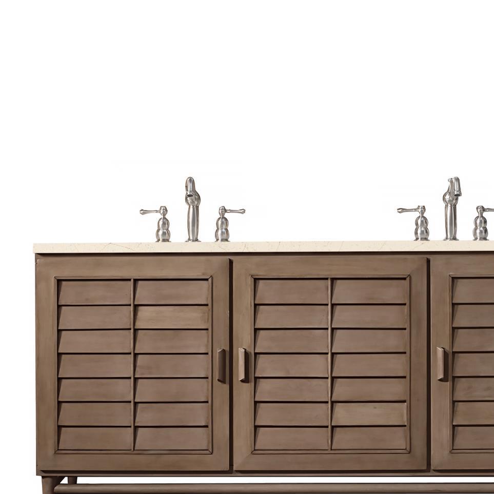 Base with Sink Top Whitewashed Walnut Light Finish Vanities