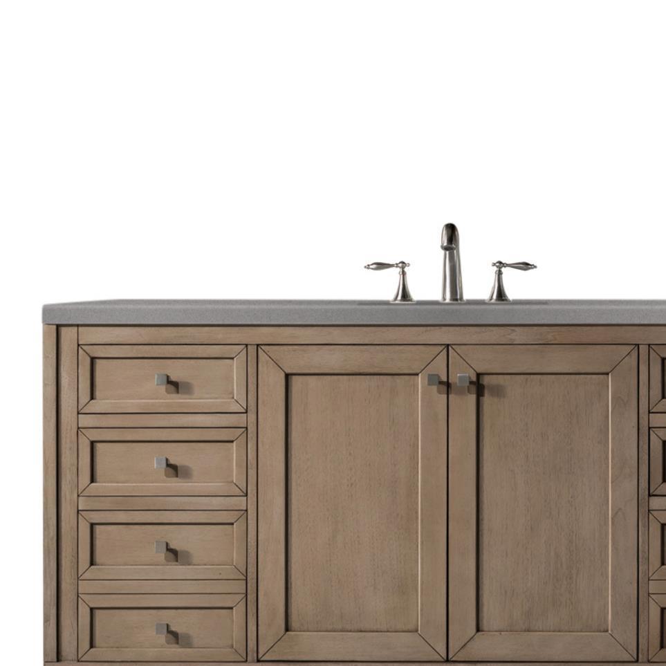 Base with Sink Top White Washed Walnut Light Finish Vanities