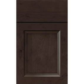 Square Thatch Dark Finish Square Cabinets