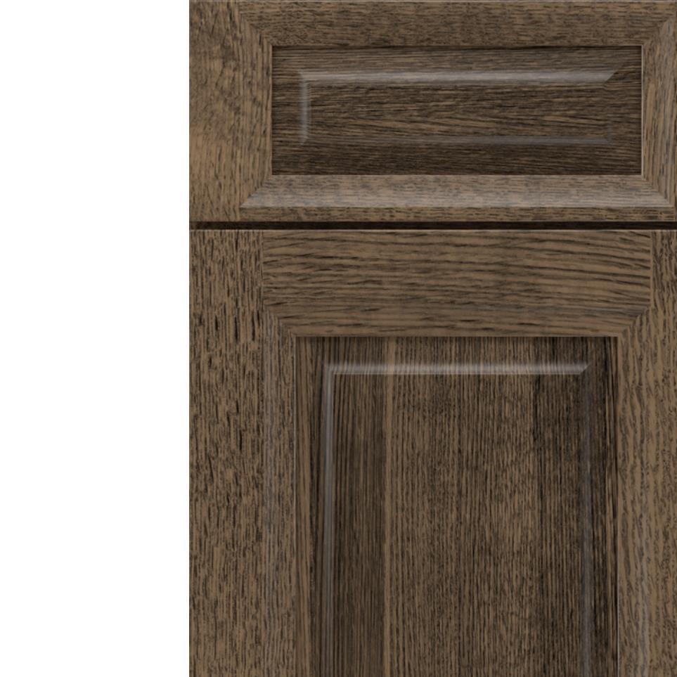 5 Piece Buckskin Roan Dark Finish 5 Piece Cabinets