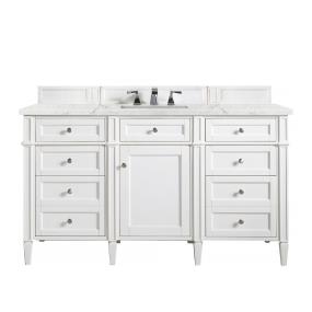 Base with Sink Top Bright White White Vanities