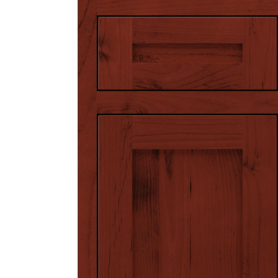 Inset Marsala Dark Finish Inset Cabinets