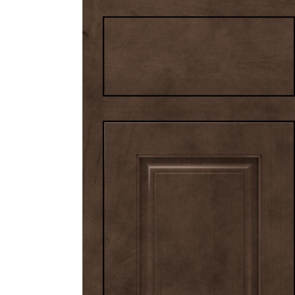 Square Coyote Dark Finish Square Cabinets