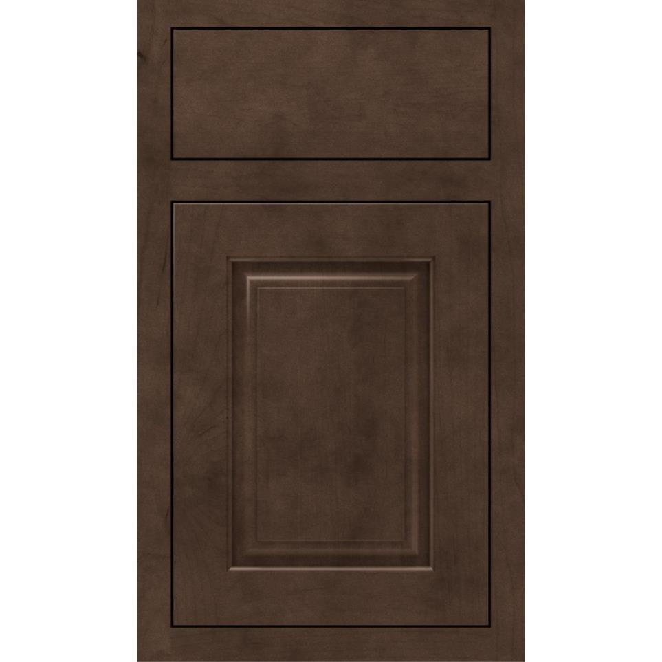 Square Coyote Dark Finish Square Cabinets