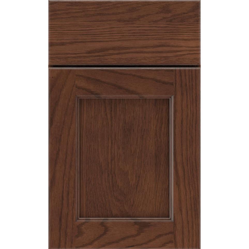 Square Tundra Dark Finish Square Cabinets