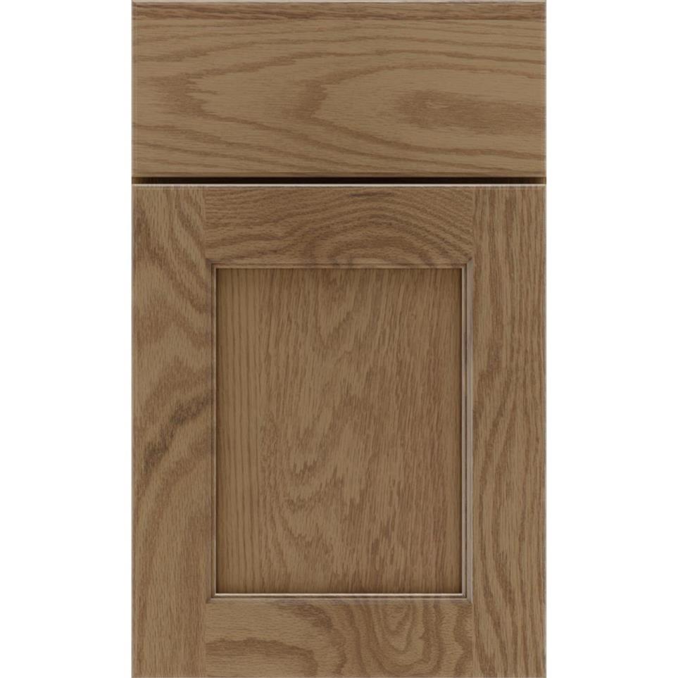 Square Buckskin Medium Finish Square Cabinets