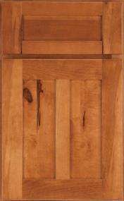 Raised Chestnut Medium Finish Raised Cabinets