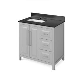 Base with Sink Top Grey Grey / Black Vanities