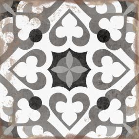 Decoratives and Medallions Spade Gray Tile