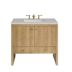 Base with Sink Top Light Oak Light Finish Vanities