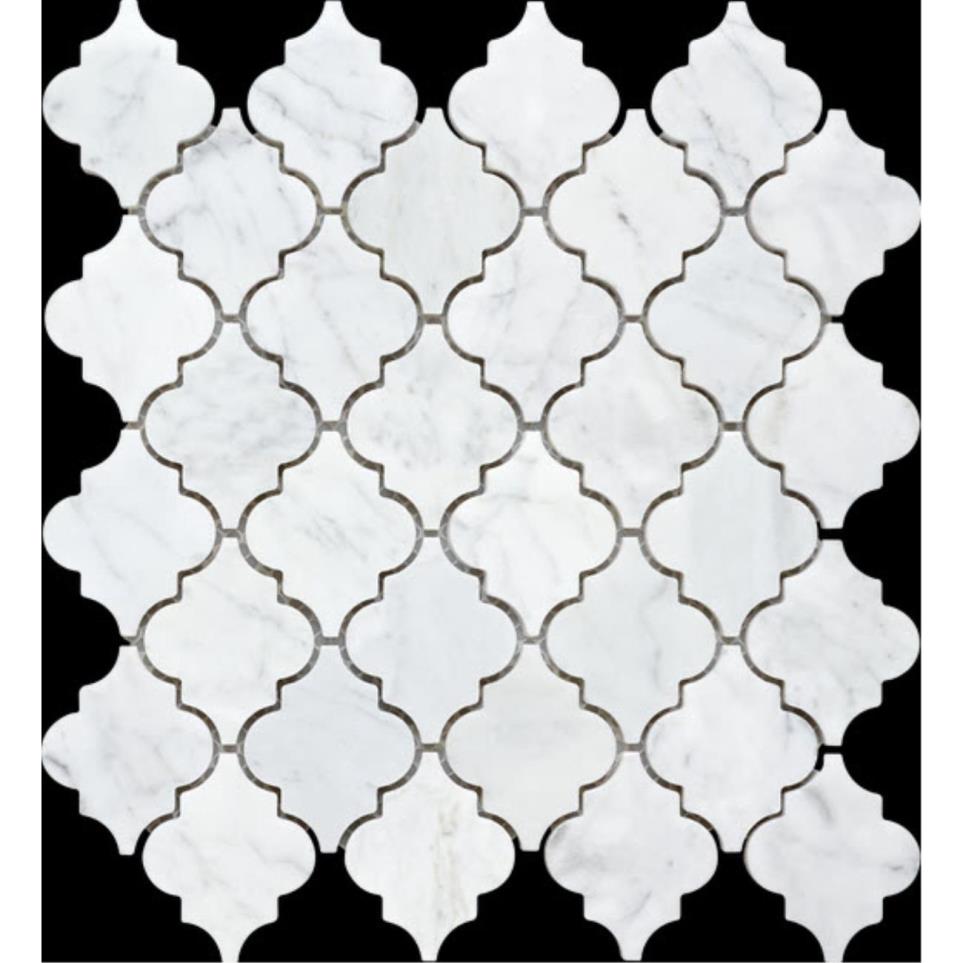 Mosaic Img Carrlant White Tile