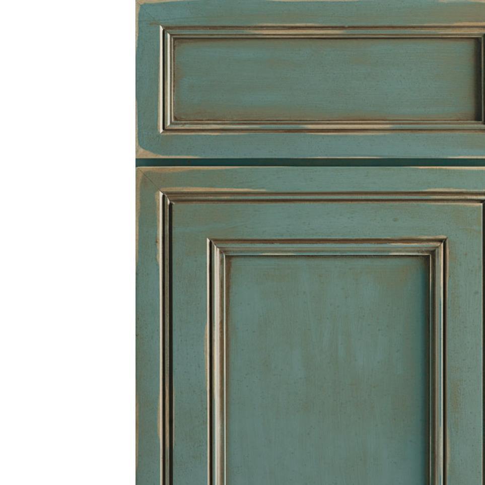 Square Turquoise Rust Specialty Square Cabinets