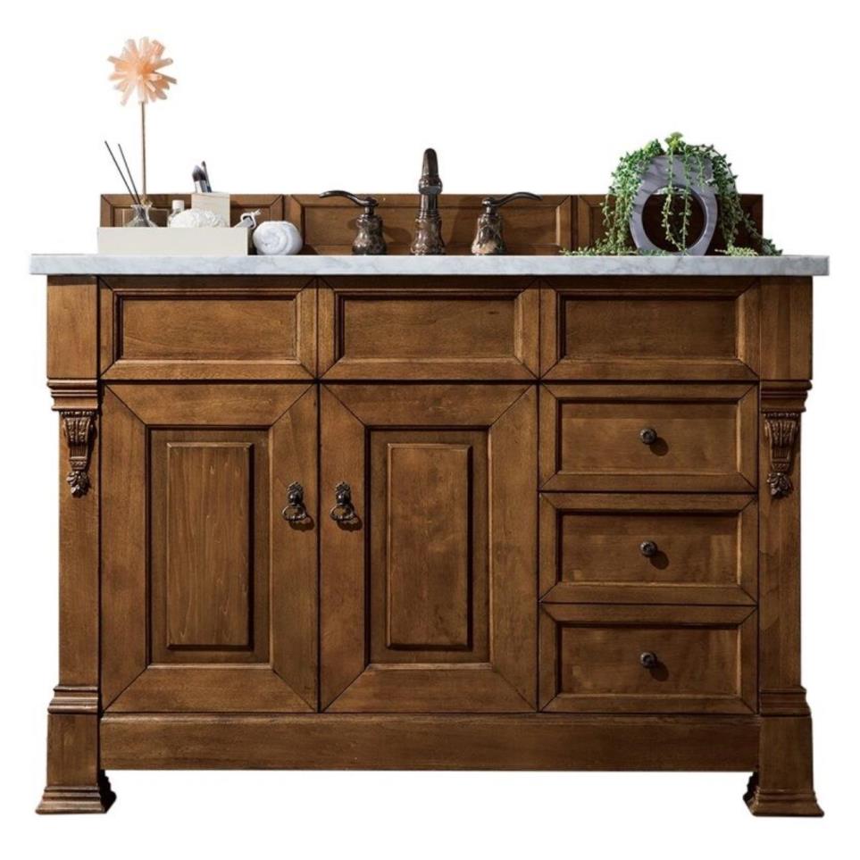 Base with Sink Top Country Oak Medium Finish Vanities