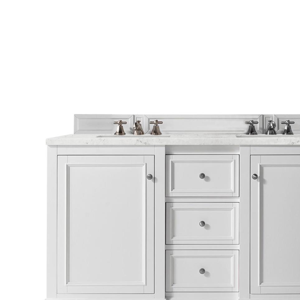 Base with Sink Top Bright White White Vanities