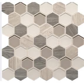 Mosaic Serene Storm Mixed Beige/Tan Tile