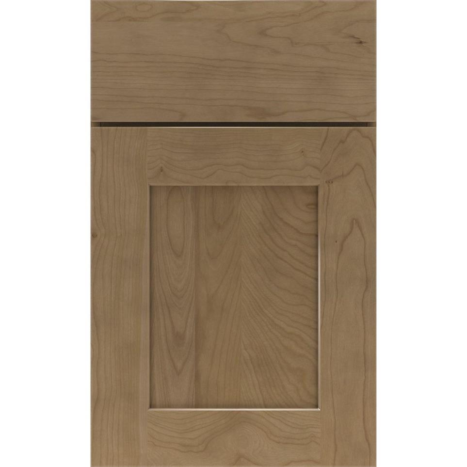 Square Buckskin Medium Finish Square Cabinets