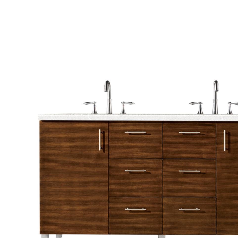 Base with Sink Top American Walnut Medium Finish Vanities