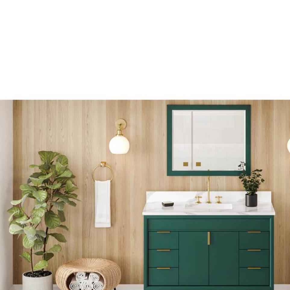 Base with Sink Top Green Green Vanities