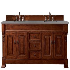 Base with Sink Top Warm Cherry Medium Finish Vanities